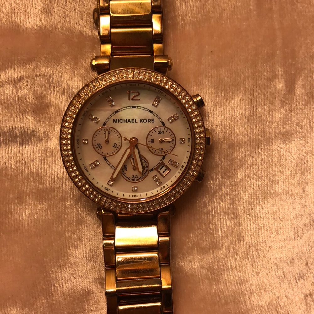 Michael Kors MK 5491 Rose Gold and Opal Watch